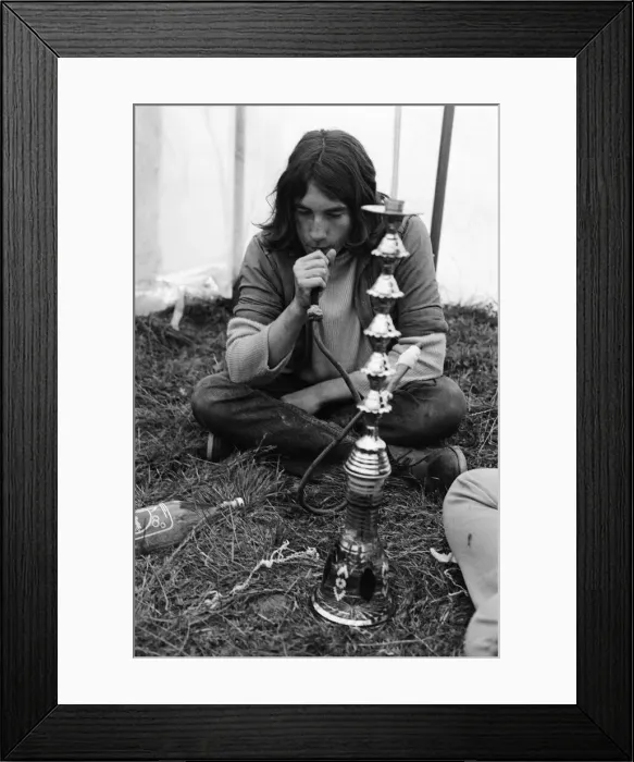 Framed Print : Isle of Wight Festival. A group of hippies in a tent. 21st August 1970 Framed Print : Isle of Wight Festival. A group of hippies in a tent. 21st August 1970