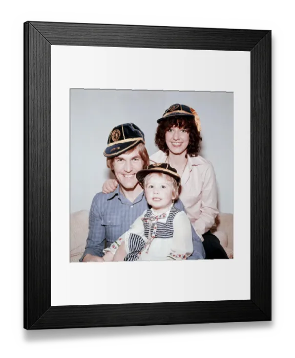 Framed Print : Kenny Dalglish and his family. Kenny Dalglish is a Scottish Football Player Framed Print : Kenny Dalglish and his family. Kenny Dalglish is a Scottish Football Player
