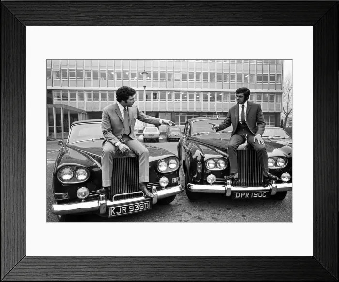 Framed Print : Tom Jones and Engelbert Humperdinck pictured together with their recently purchased Rolls Framed Print : Tom Jones and Engelbert Humperdinck pictured together with their recently purchased Rolls