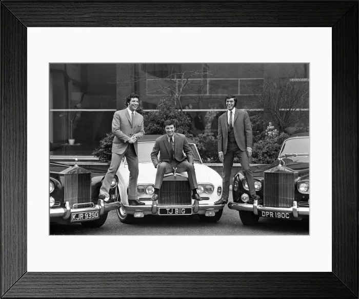 Framed Print : Tom Jones and Engelbert Humperdinck pictured together with their recently purchased Rolls Framed Print : Tom Jones and Engelbert Humperdinck pictured together with their recently purchased Rolls