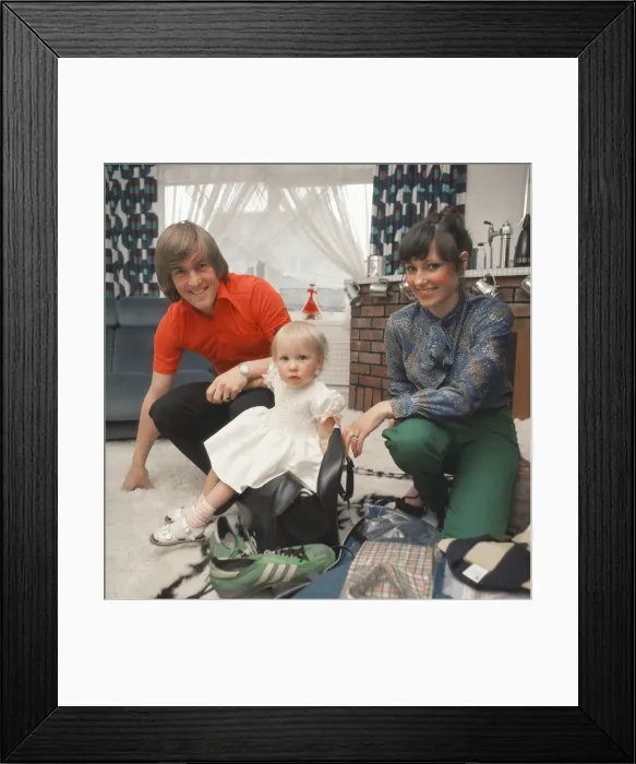 Framed Print : Kenny Dalglish and his family. Kenny Dalglish is a Scottish Football Player Framed Print : Kenny Dalglish and his family. Kenny Dalglish is a Scottish Football Player