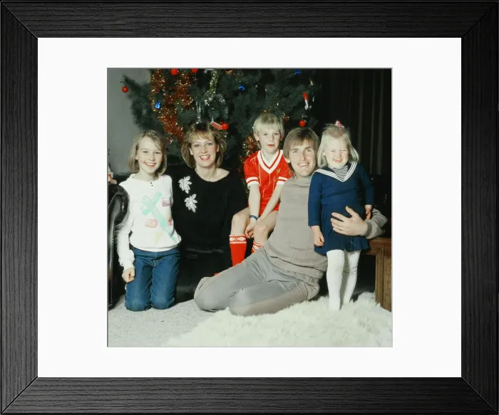 Framed Print : Kenny Dalglish and his family. Kenny Dalglish is a Scottish Football Player Framed Print : Kenny Dalglish and his family. Kenny Dalglish is a Scottish Football Player