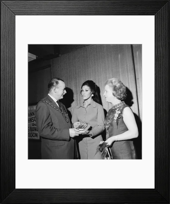 Framed Print : Miss World visits the Excel Bowl in Middlesbrough. Circa 1971 Framed Print : Miss World visits the Excel Bowl in Middlesbrough. Circa 1971
