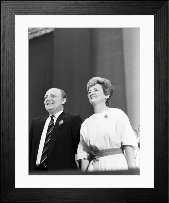 Framed Print : Labour Party rally held at the Business Design Centre during the 1987 election campaign Framed Print : Labour Party rally held at the Business Design Centre during the 1987 election campaign