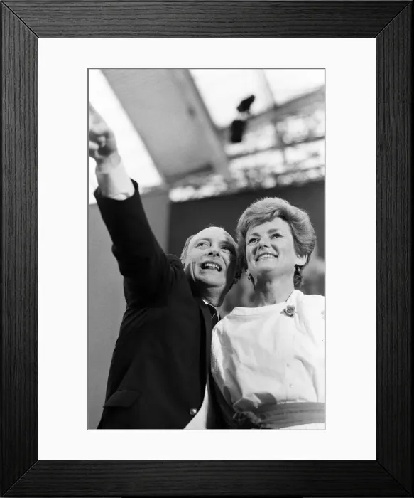 Framed Print : Labour Party rally held at the Business Design Centre during the 1987 election campaign Framed Print : Labour Party rally held at the Business Design Centre during the 1987 election campaign