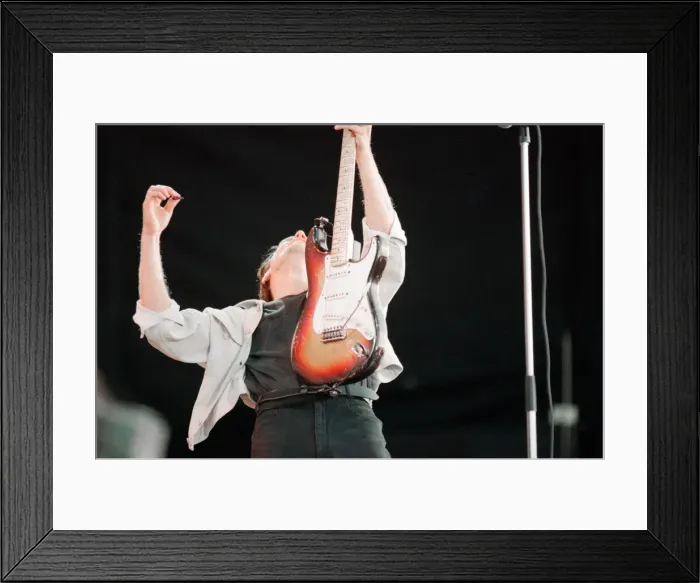 Framed Print : Bryan Adams (pictured) performing at Gateshead International Stadium, North East England Framed Print : Bryan Adams (pictured) performing at Gateshead International Stadium, North East England