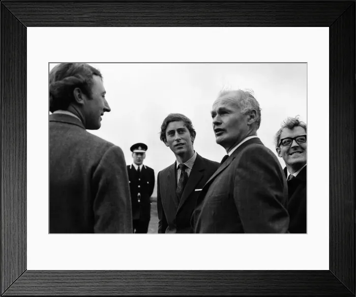 Framed Print : Charles, Prince of Wales visits North Wales. 12th November 1970 Framed Print : Charles, Prince of Wales visits North Wales. 12th November 1970
