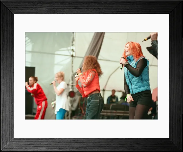 Framed Print : Spice Girls performing at the BRMB Party in the Park, Cofton Park, Birmingham Framed Print : Spice Girls performing at the BRMB Party in the Park, Cofton Park, Birmingham