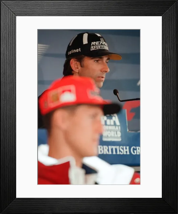 Framed Print : Damon Hill of Jordan-Mugen-Honda, 1998 British Grand Prix Framed Print : Damon Hill of Jordan-Mugen-Honda, 1998 British Grand Prix