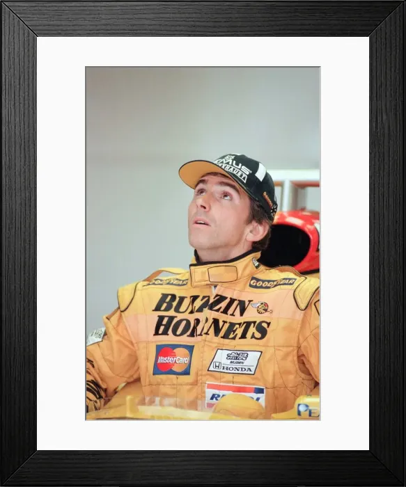 Framed Print : Damon Hill of Jordan-Mugen-Honda, 1998 British Grand Prix Framed Print : Damon Hill of Jordan-Mugen-Honda, 1998 British Grand Prix