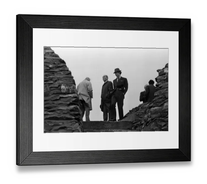 Framed Print : Charles, Prince of Wales visits North Wales. The Prince climbs Moel Famau Framed Print : Charles, Prince of Wales visits North Wales. The Prince climbs Moel Famau