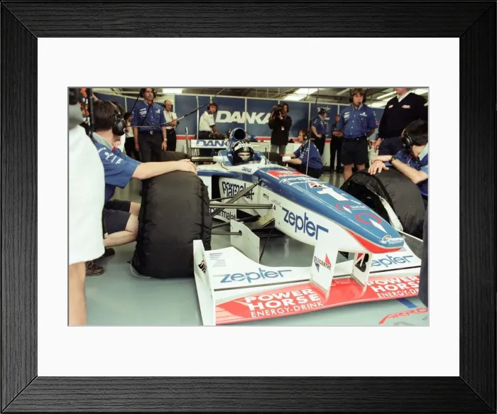 Framed Print : Damon Hill of Arrows-Yamaha, 1997 British Grand Prix, held at the Silverstone Circuit Framed Print : Damon Hill of Arrows-Yamaha, 1997 British Grand Prix, held at the Silverstone Circuit