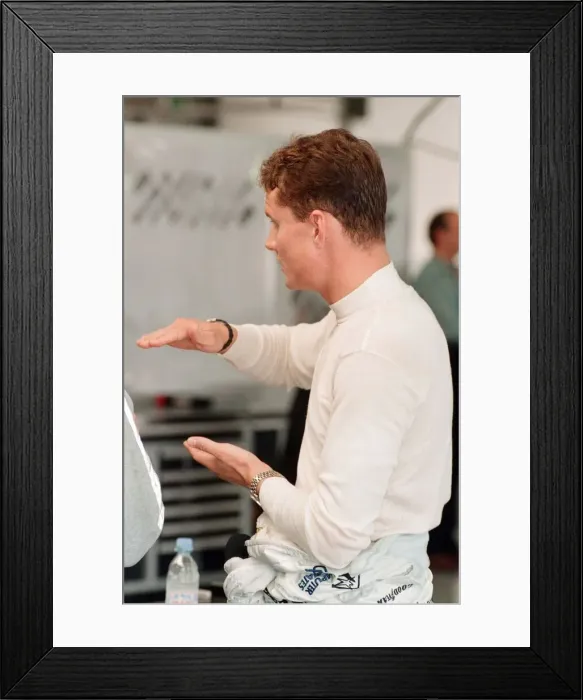 Framed Print : David Coulthard of McLaren-Mercedes, 1998 British Grand Prix