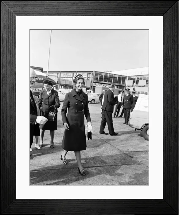 Framed Print : Princess Alexandra at Heathrow Airport. 23rd September 1970 Framed Print : Princess Alexandra at Heathrow Airport. 23rd September 1970