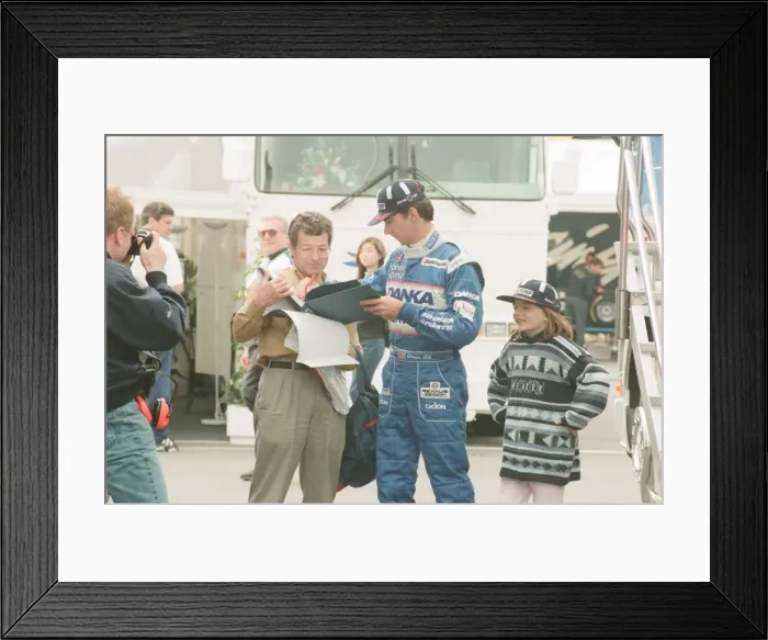 Framed Print : Damon Hill of Arrows-Yamaha, 1997 British Grand Prix, held at the Silverstone Circuit Framed Print : Damon Hill of Arrows-Yamaha, 1997 British Grand Prix, held at the Silverstone Circuit