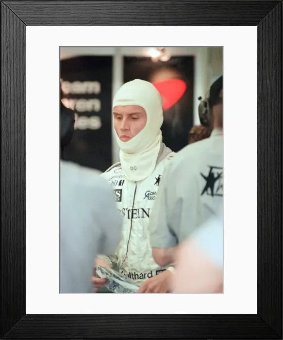 Framed Print : David Coulthard of McLaren-Mercedes, 1998 British Grand Prix Framed Print : David Coulthard of McLaren-Mercedes, 1998 British Grand Prix