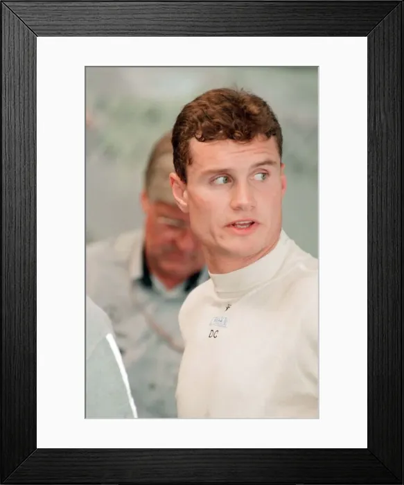 Framed Print : David Coulthard of McLaren-Mercedes, 1998 British Grand Prix Framed Print : David Coulthard of McLaren-Mercedes, 1998 British Grand Prix