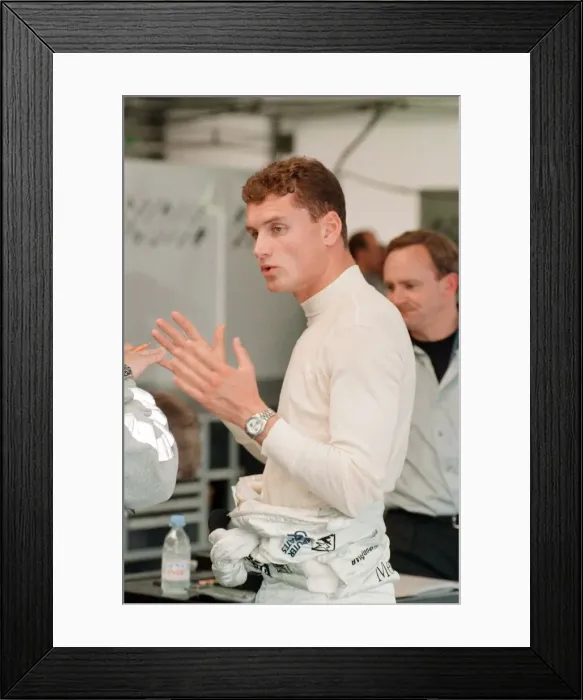Framed Print : David Coulthard of McLaren-Mercedes, 1998 British Grand Prix Framed Print : David Coulthard of McLaren-Mercedes, 1998 British Grand Prix