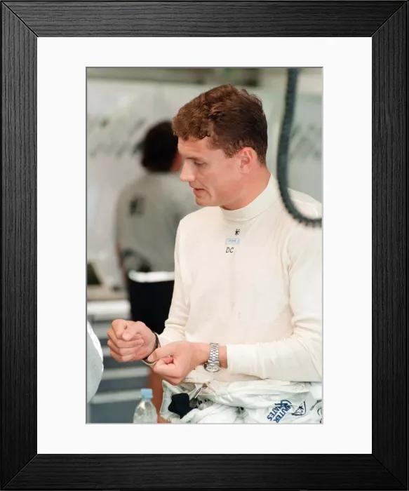 Framed Print : David Coulthard of McLaren-Mercedes, 1998 British Grand Prix