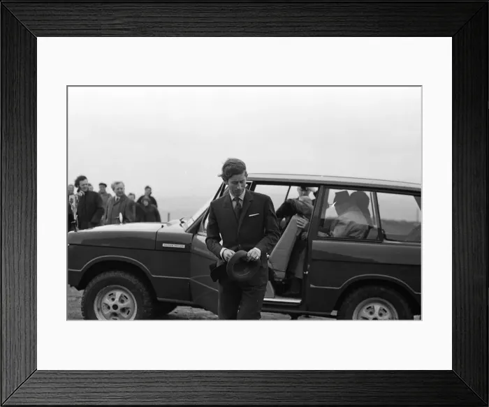 Framed Print : Charles, Prince of Wales visits North Wales. 12th November 1970 Framed Print : Charles, Prince of Wales visits North Wales. 12th November 1970