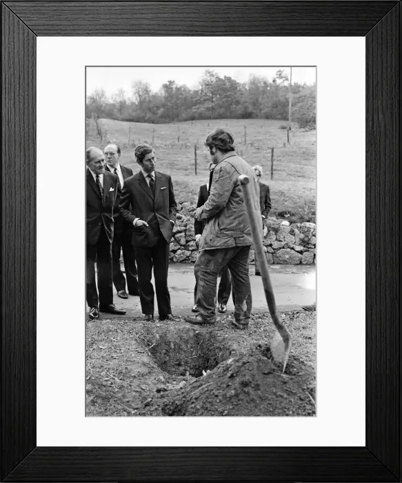 Framed Print : Charles, Prince of Wales visits North Wales. 12th November 1970