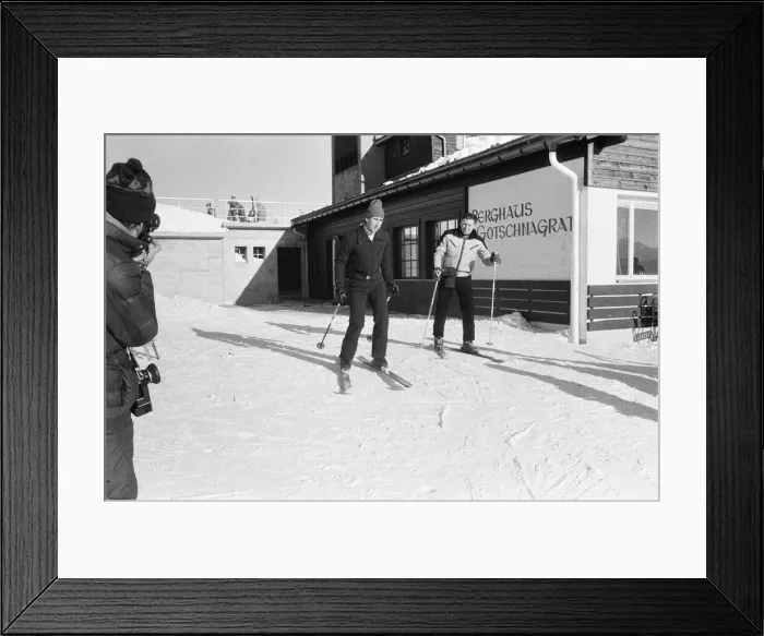 Framed Print : Charles, Prince of Wales, skiing at Klosters, Switzerland. 21st January 1980 Framed Print : Charles, Prince of Wales, skiing at Klosters, Switzerland. 21st January 1980