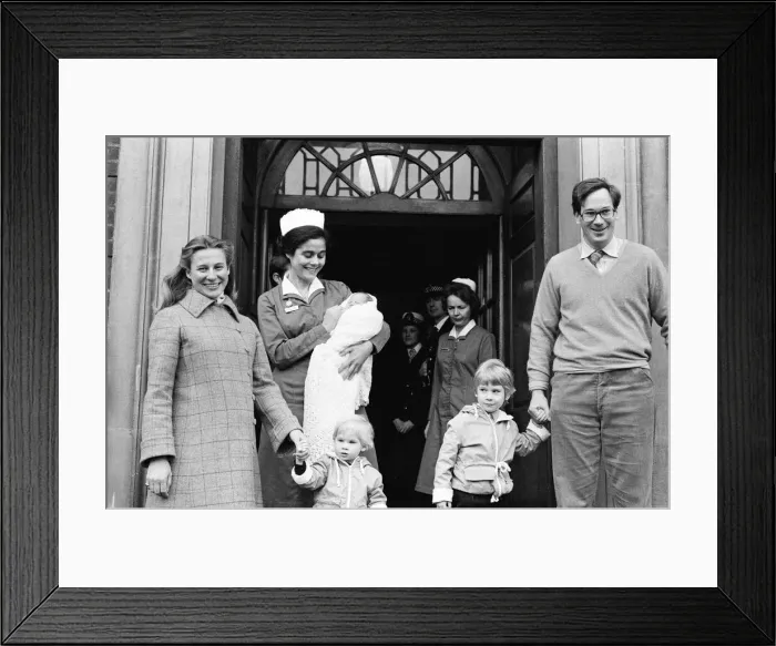 Framed Print : Birgitte, Duchess of Gloucester and Prince Richard, Duke of Gloucester outside St