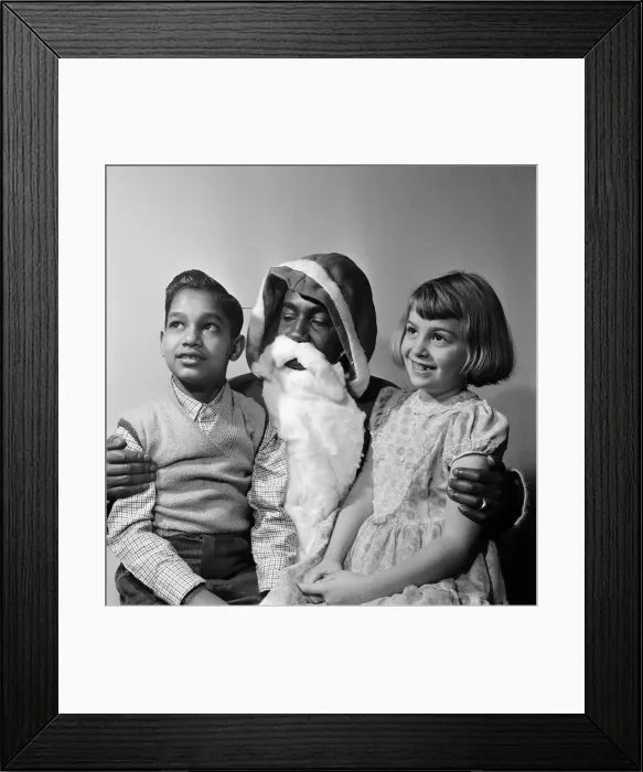 Framed Print : West Indians give a party for white and black children. Children get together in Framed Print : West Indians give a party for white and black children. Children get together in