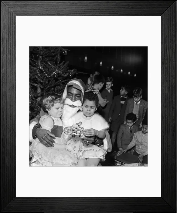 Framed Print : West Indians give a party for white and black children. Children get together in Framed Print : West Indians give a party for white and black children. Children get together in