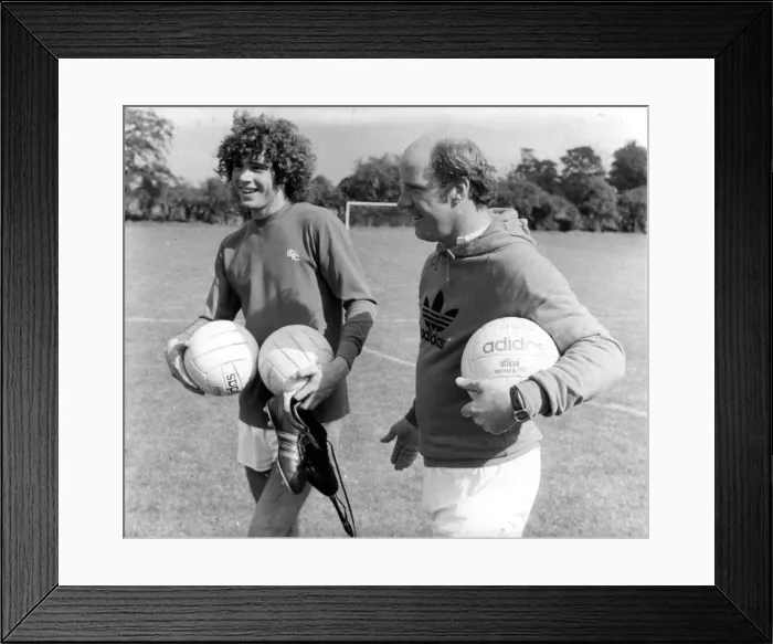 : Alberto Tarantini argentinian football player, pictured with Blues boss Jim Smith (right : Alberto Tarantini argentinian football player, pictured with Blues boss Jim Smith (right