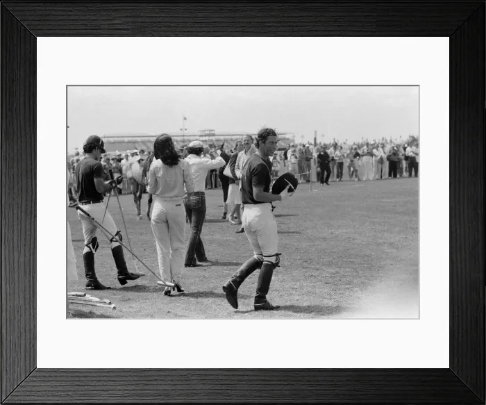 Framed Print : Prince Charles playing polo at Palm Beach, USA. April 1980 Framed Print : Prince Charles playing polo at Palm Beach, USA. April 1980