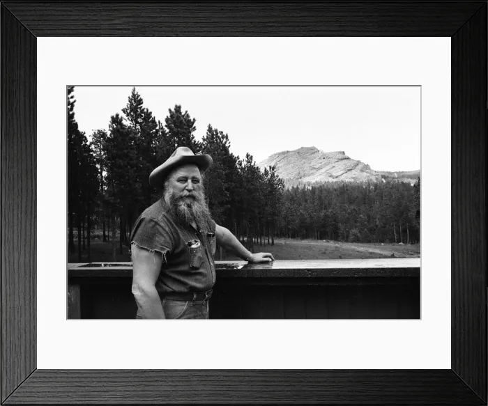 Framed Print : High in the Black Hills of Dakota, sculptor Korczak Ziolkowski (pictured Framed Print : High in the Black Hills of Dakota, sculptor Korczak Ziolkowski (pictured