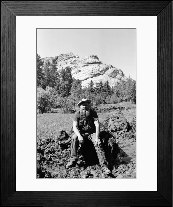 Framed Print : High in the Black Hills of Dakota, sculptor Korczak Ziolkowski (pictured Framed Print : High in the Black Hills of Dakota, sculptor Korczak Ziolkowski (pictured