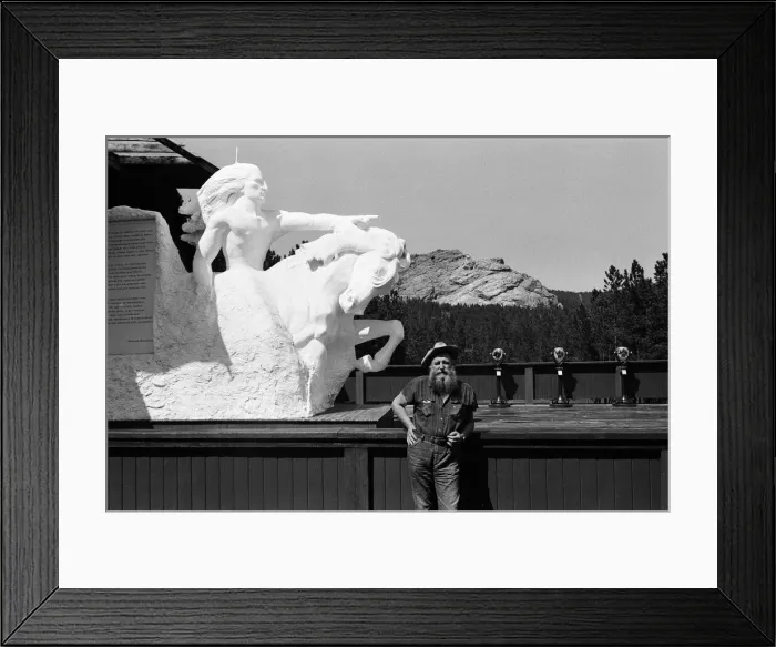 Framed Print : High in the Black Hills of Dakota, sculptor Korczak Ziolkowski (pictured Framed Print : High in the Black Hills of Dakota, sculptor Korczak Ziolkowski (pictured