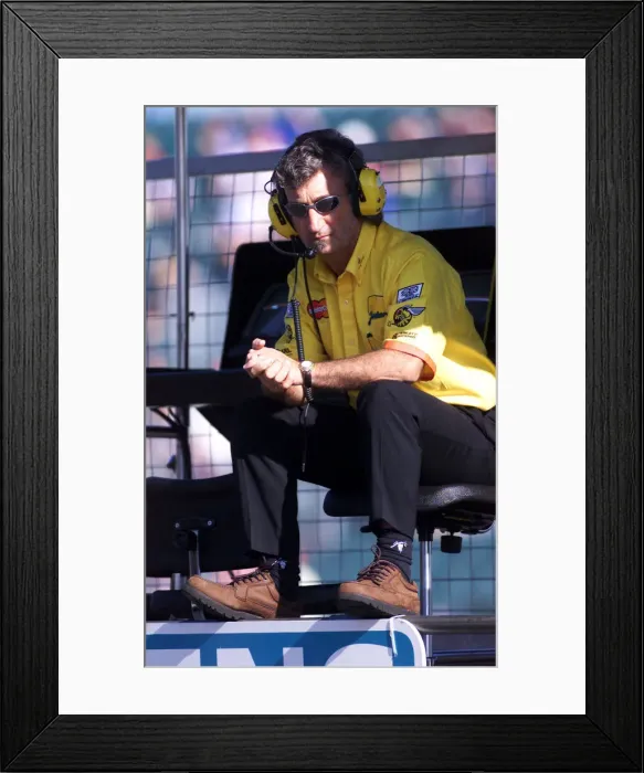 Framed Print : Eddie Jordan, Manager Jordan Team, British Grand Prix 1999 Framed Print : Eddie Jordan, Manager Jordan Team, British Grand Prix 1999