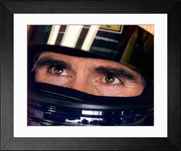 Framed Print : British Grand Prix at Silverstone Qualifying Session. Damon Hill Saturday Framed Print : British Grand Prix at Silverstone Qualifying Session. Damon Hill Saturday
