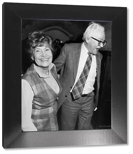 Michael Foot and Jill Craigie celebrate his election as labour party leader - November