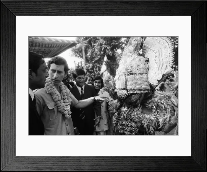 Framed Print : Prince Charles, Prince of Wales during his visit to India. December 1980