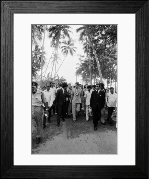 Framed Print : Prince Charles, Prince of Wales during his visit to India. December 1980
