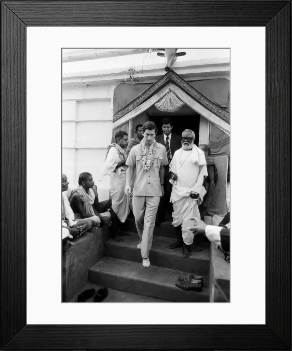 Framed Print : Prince Charles, Prince of Wales during his visit to India. December 1980 Framed Print : Prince Charles, Prince of Wales during his visit to India. December 1980