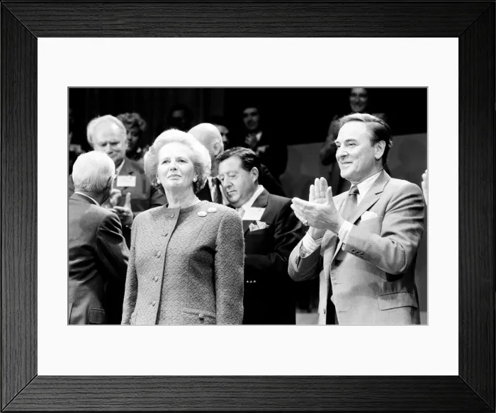 Framed Print : Conservative Party rally at Wembley during the 1987 election campaign Framed Print : Conservative Party rally at Wembley during the 1987 election campaign