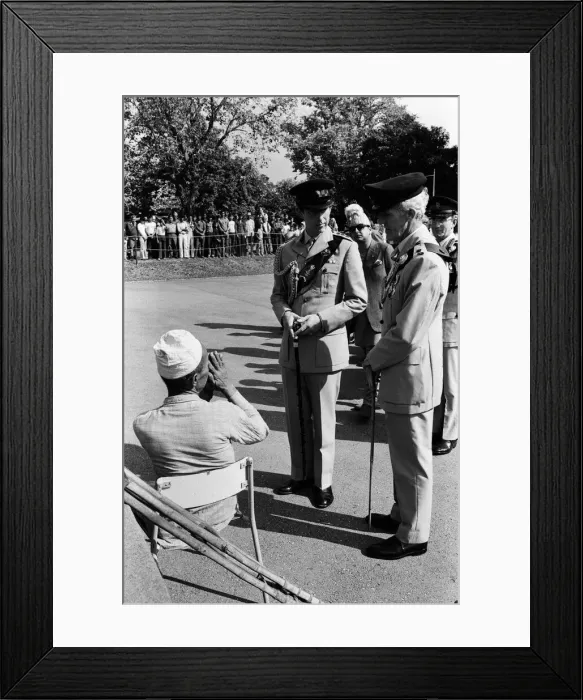 Framed Print : Prince Charles visits Kathmandu, Nepal. December 1980