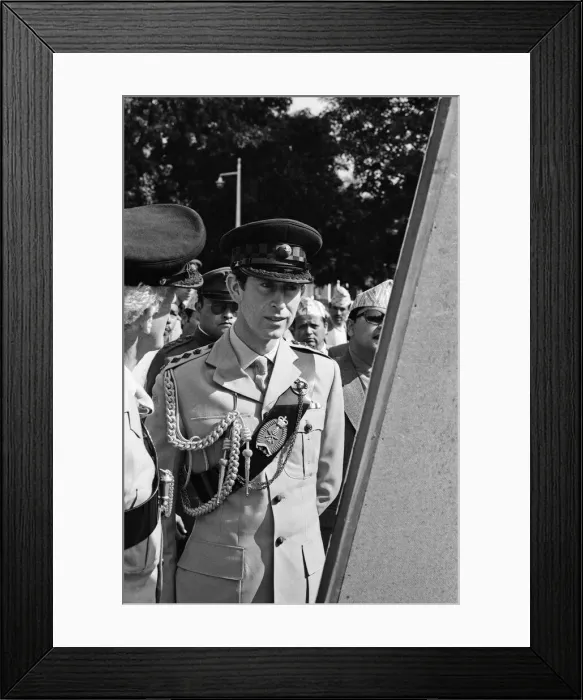 Framed Print : Prince Charles Nepal, dressed in his Colonel-in-Chief uniform. Nepal. December 1980 Framed Print : Prince Charles Nepal, dressed in his Colonel-in-Chief uniform. Nepal. December 1980