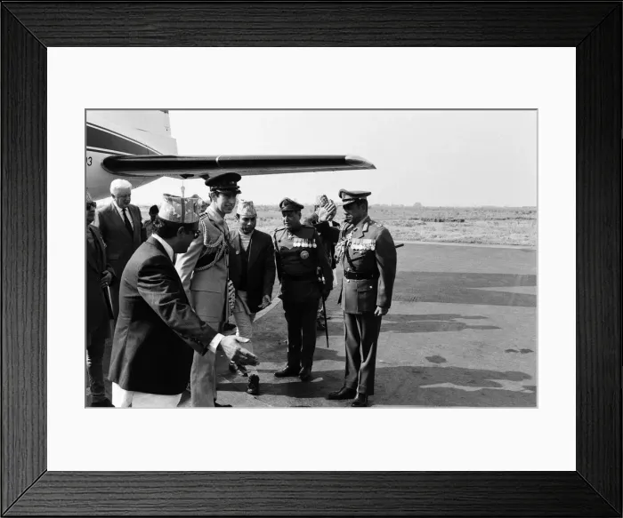 Framed Print : Prince Charles visits Kathmandu, Nepal. December 1980 Framed Print : Prince Charles visits Kathmandu, Nepal. December 1980