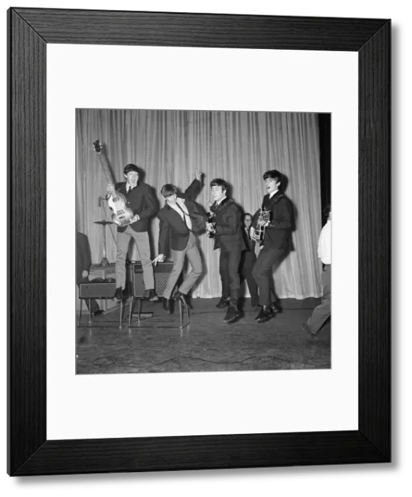 Framed Print : The Beatles during rehearsals for the Royal Variety Performance at The London Palladium Framed Print : The Beatles during rehearsals for the Royal Variety Performance at The London Palladium