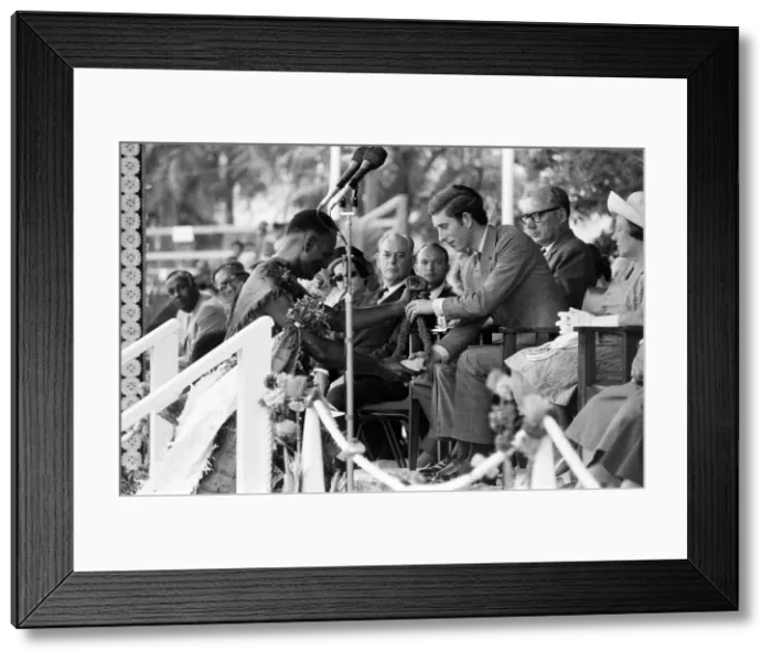 Framed Print : Charles, Prince of Wales, visits Suva in Fiji for Independence celebrations Framed Print : Charles, Prince of Wales, visits Suva in Fiji for Independence celebrations