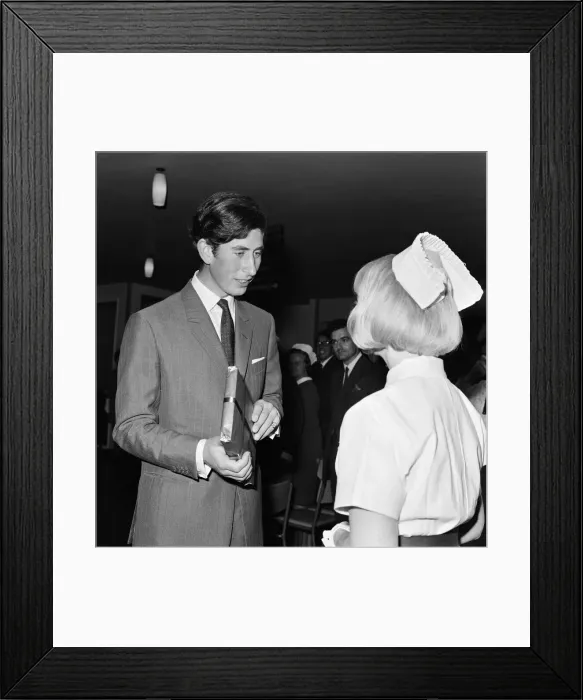 Framed Print : Prince Charles on a visit to the Duchy of Cornwall. He visits the Royal Cornwall Hospital
