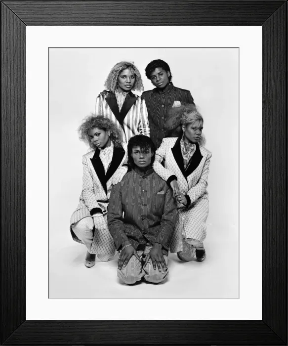 Framed Print : Pop group Five Star. December 1984 Framed Print : Pop group Five Star. December 1984