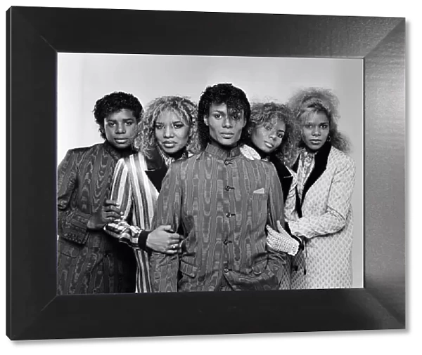 Pop group Five Star. December 1984