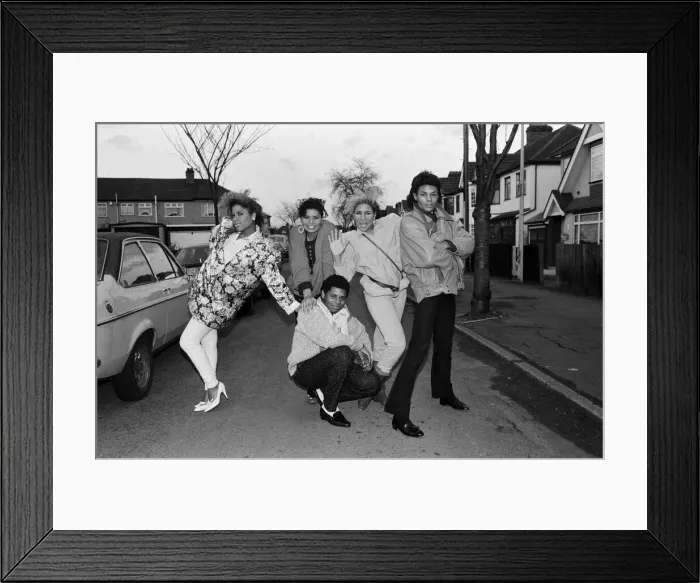 Framed Print : Pop group Five Star, which is made up of the Pearson family from Romford, Essex